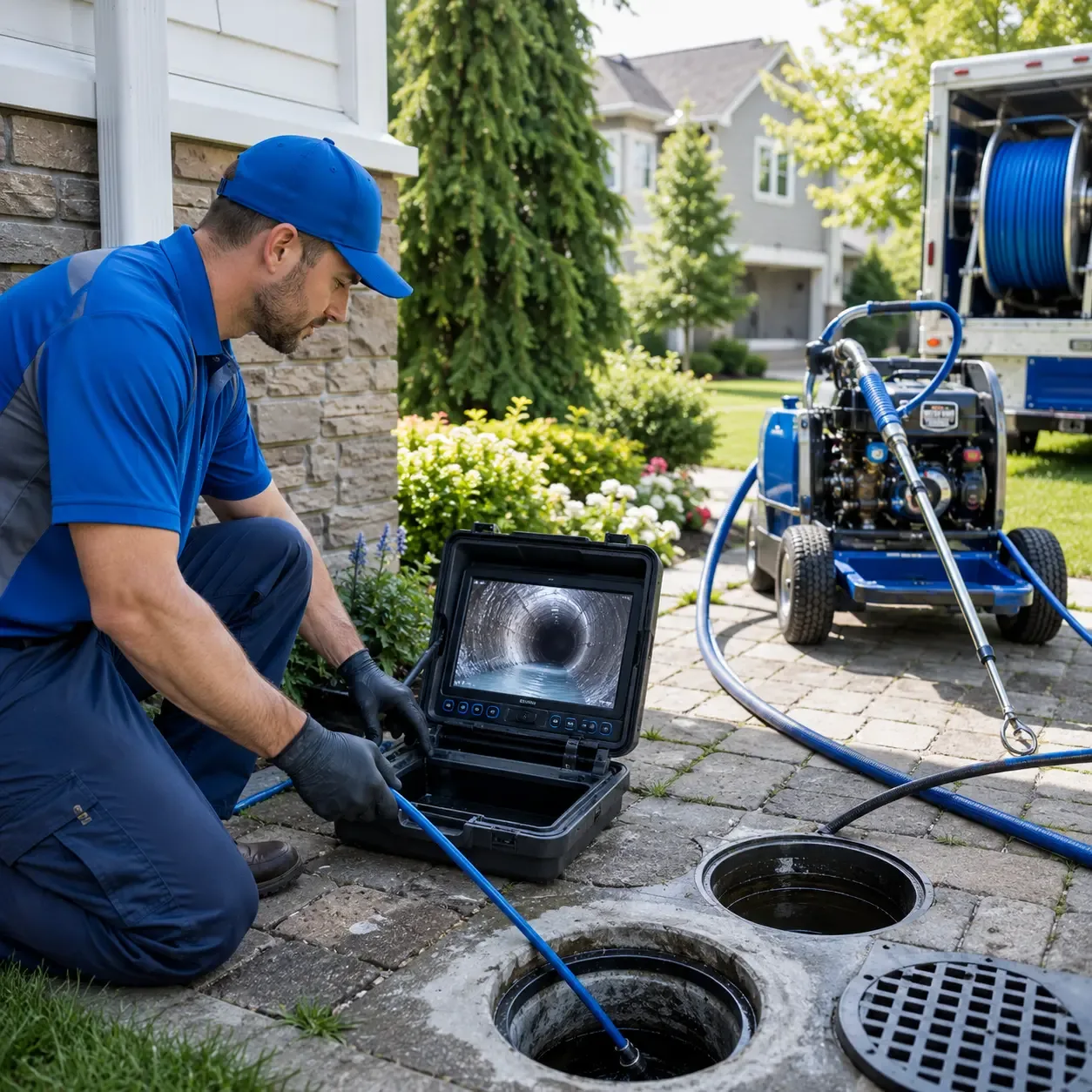 Outdoor drain cleaning professionals serving Lyon Station, PA